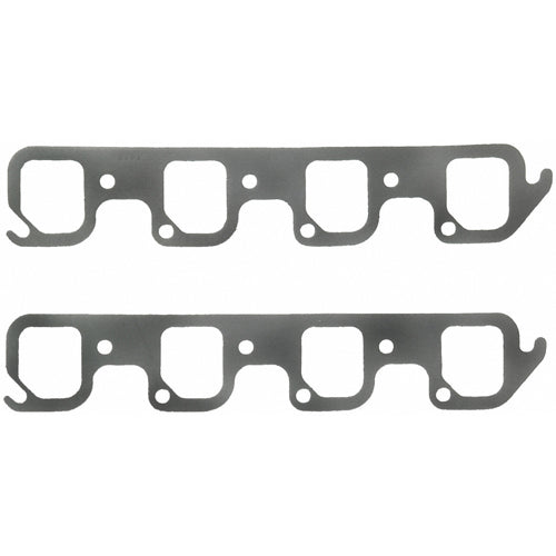 Fel-Pro Exhaust Header Gaskets - Header - Steel Core Laminate - Rectangle Port - Ford Boss, Cleveland - 4V Heads - 1969-1971