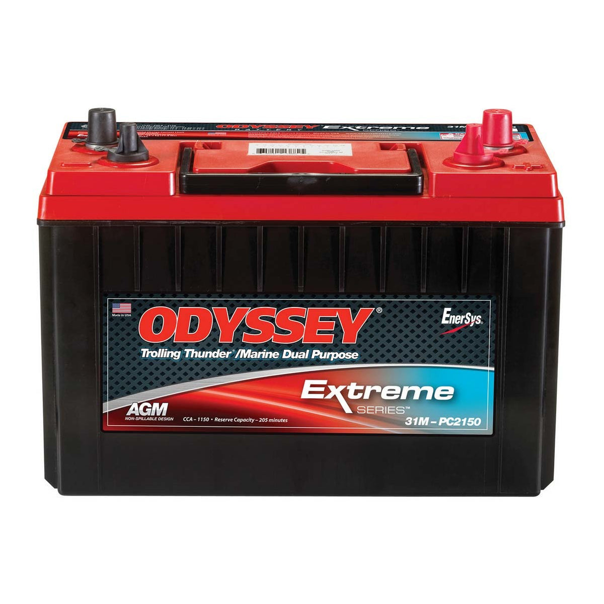 Odyssey Battery AGM Battery 12V 1370 Cranking Amps Standard/3/8 Stud Terminals - 13" L x 9.41" H x 6.8" W