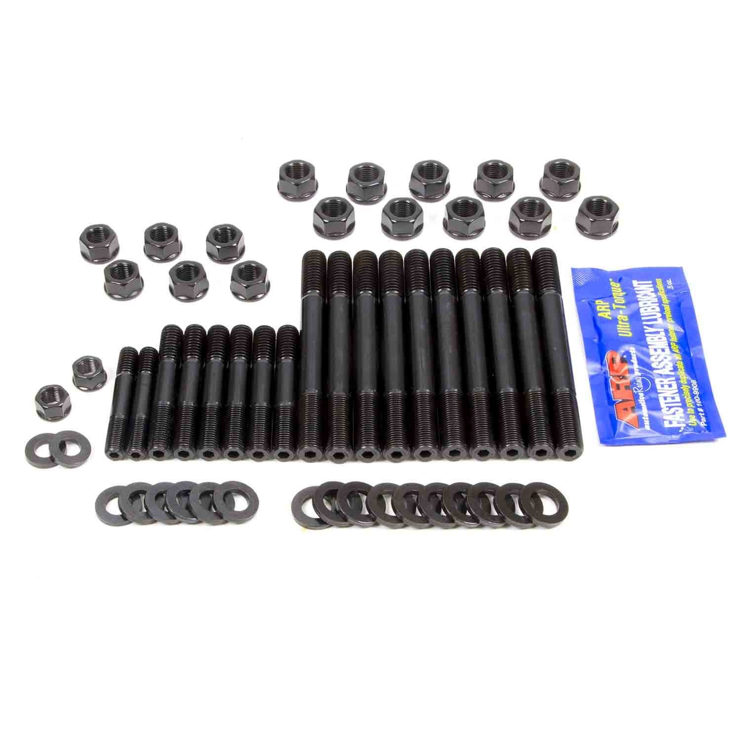 ARP Main Stud Kit - Hex Nuts - 4-Bolt Mains - Chromoly - Black Oxide - Big Block Ford