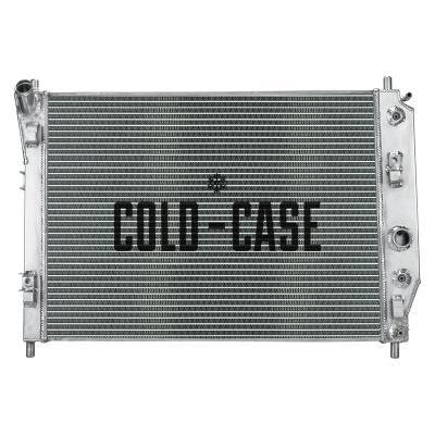 Cold-Case Polished Aluminum Radiator - 29 in W x 20.300 H x 2.500 in D - Driver Side Inlet - Passenger Side Outlet - Chevy Corvette 2005-13