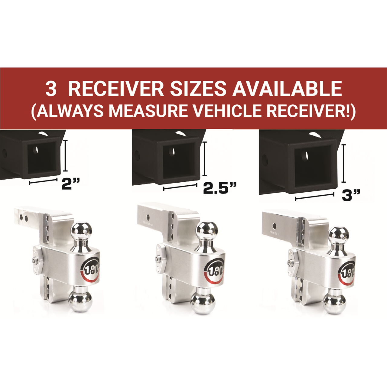 Weigh Safe Ball Mount Hitch - 2/2-5/16" Hitch - 8" Drop - 8000/18500 lb Capacity - Aluminum/Steel/Chrome