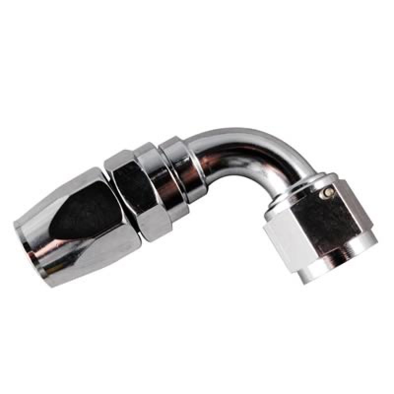 Fragola Series 2000 Pro-Flow Race Hose End -6 AN - 90° - Chrome