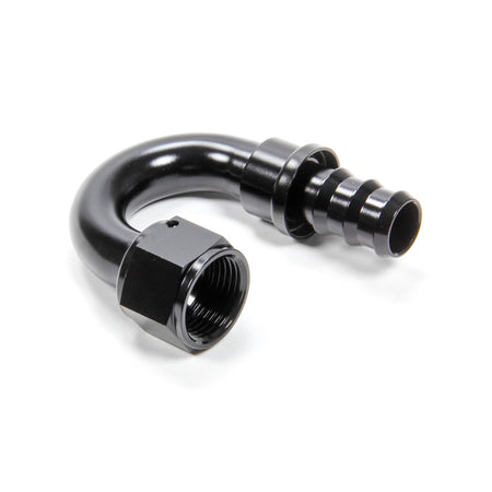 Triple X Race Co. Hose End Fitting 180 Degree 12 AN Hose to 12 AN Female Aluminum - Black Anodize