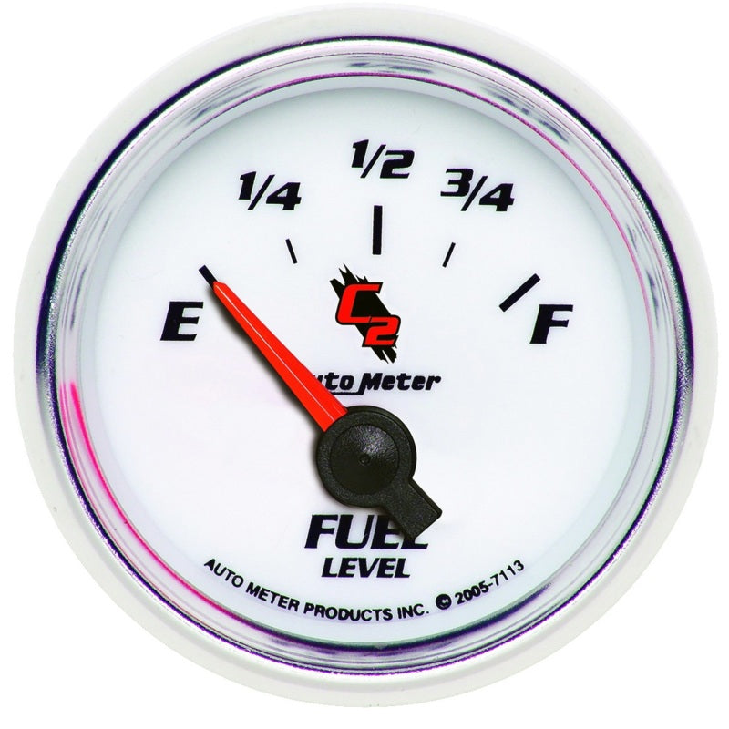 Auto Meter C2 Electric Fuel Level Gauge - 2-1/16 in.