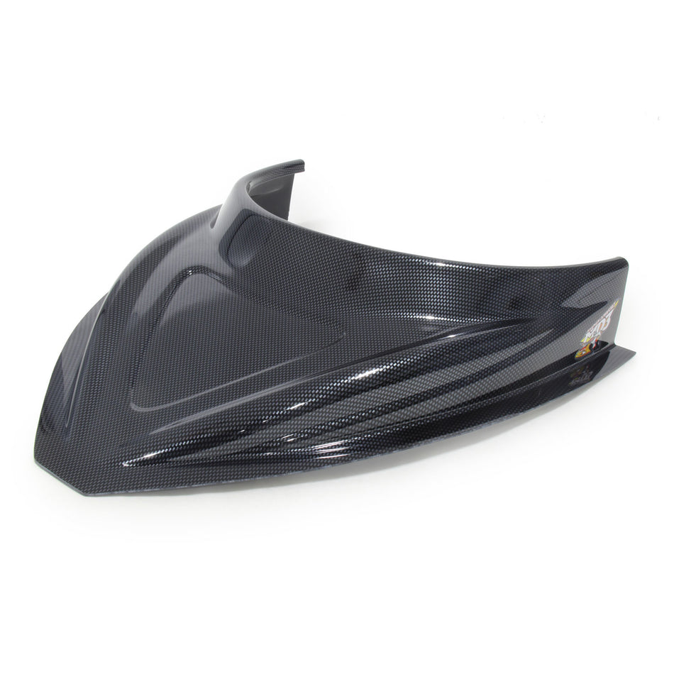 Five Star MD3 Hood Scoop - 3" Tall - Curved - Carbon Fiber Look