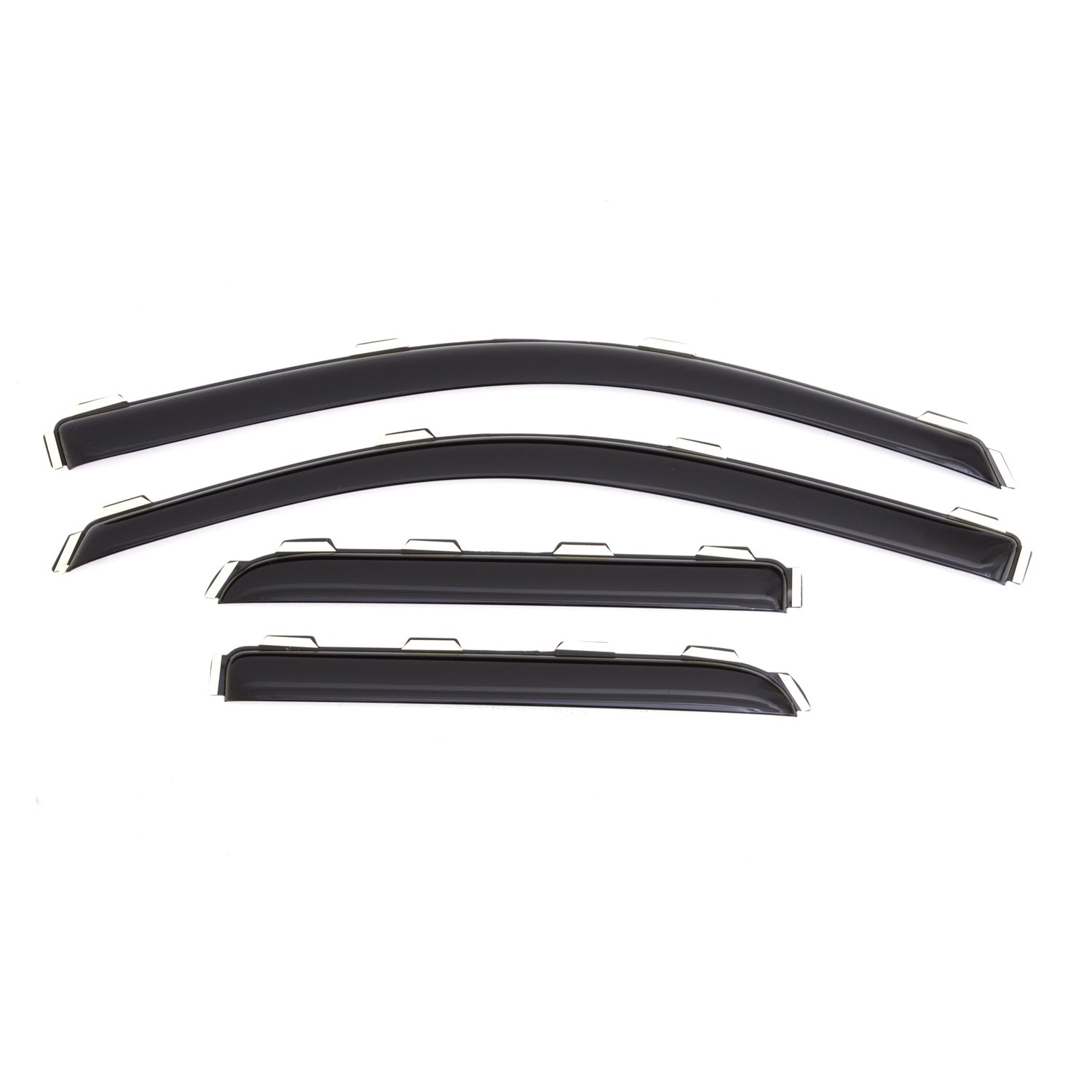 Lund Front / Rear In-Channel Ventvisor - Stick-On - Dark Smoke - Extended Cab - GM Fullsize Truck 2014