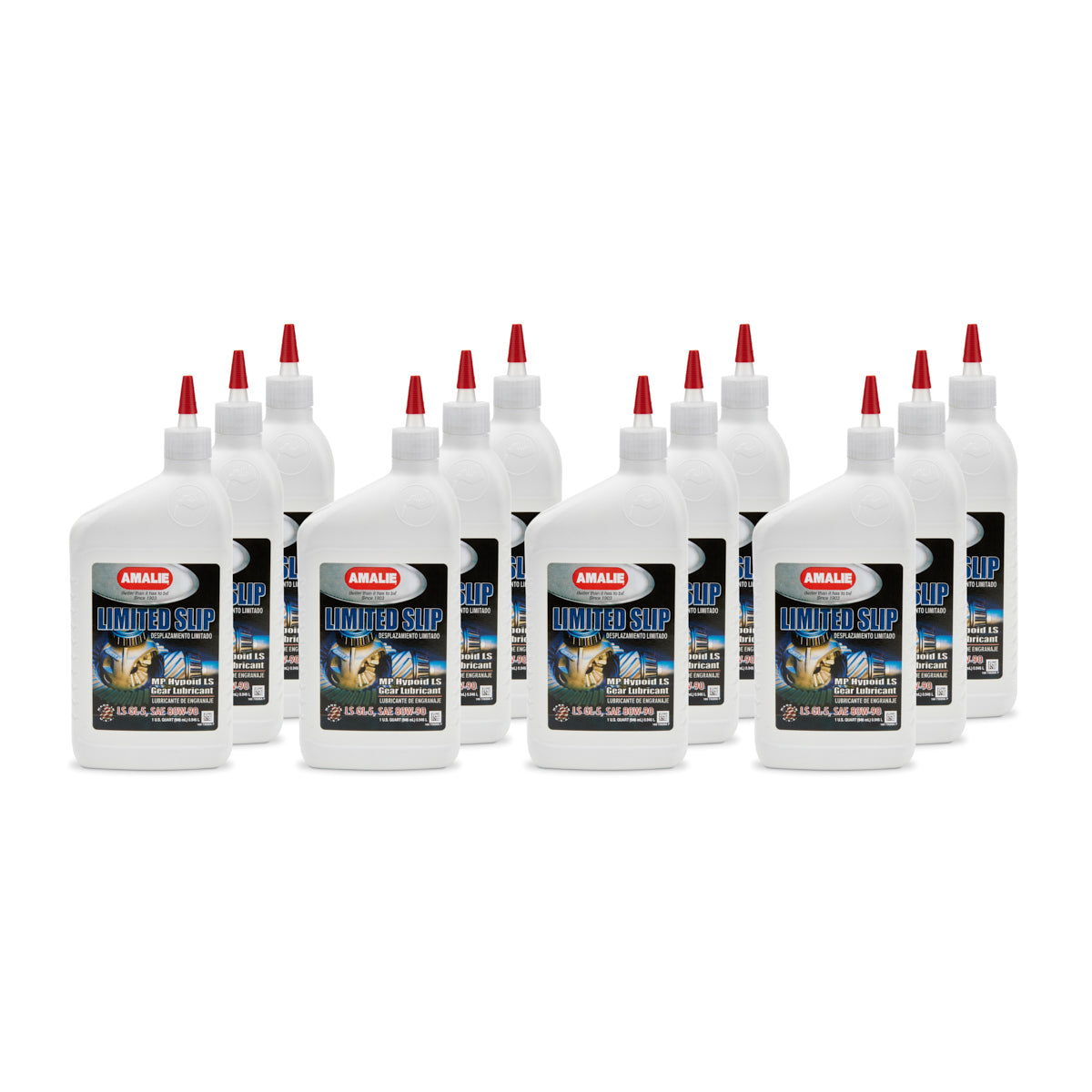 Amalie Limited Slip MP Hypoid LS GL-5 Gear Oil - 80W -90 - 1 Qt. Bottle (Case of 12)