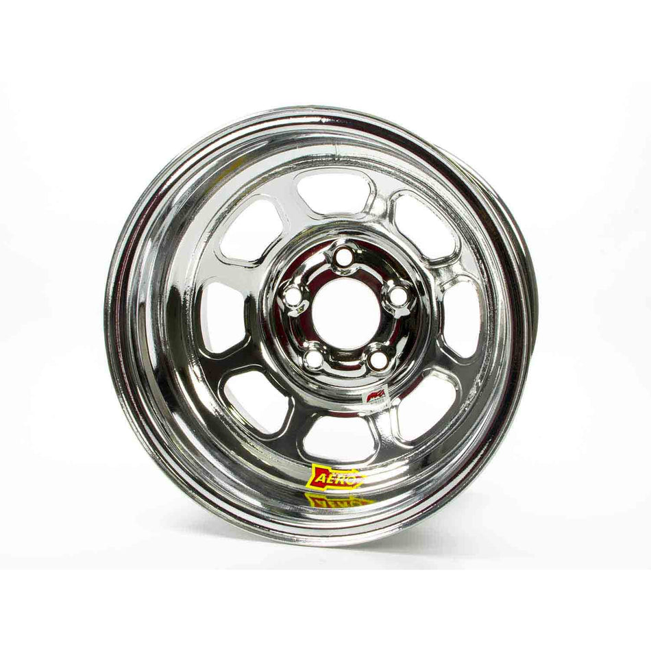 Aero 52 Series IMCA Rolled Wheel - Chrome - 15" x 8" - 5 x 5" - 1" BS - 19 lbs.