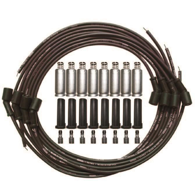 Moroso Ultra 8mm Plug Wire Set - Universal GM LS - Black