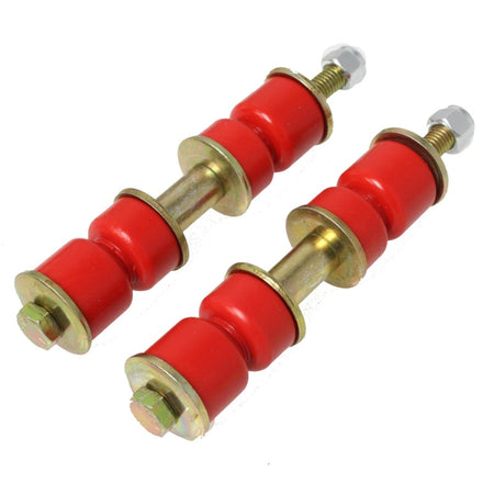 Energy Suspension Adjust-A-Link End Links - 3-3/8 to 3-7/8 in Adjustable - Red/Cadmium (Pair)