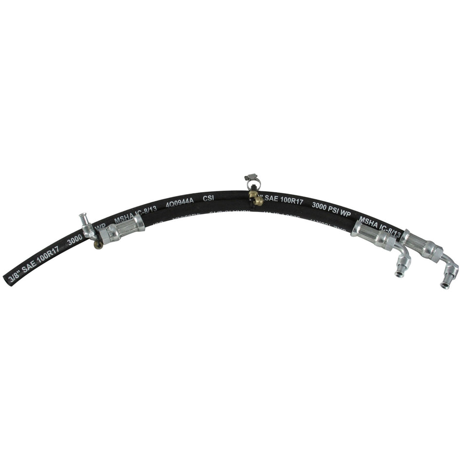 Borgeson Power Steering Hose Kit - Crimped Ends - Ford Mustang 1974-78 Rack - GM Power Steering Pumps
