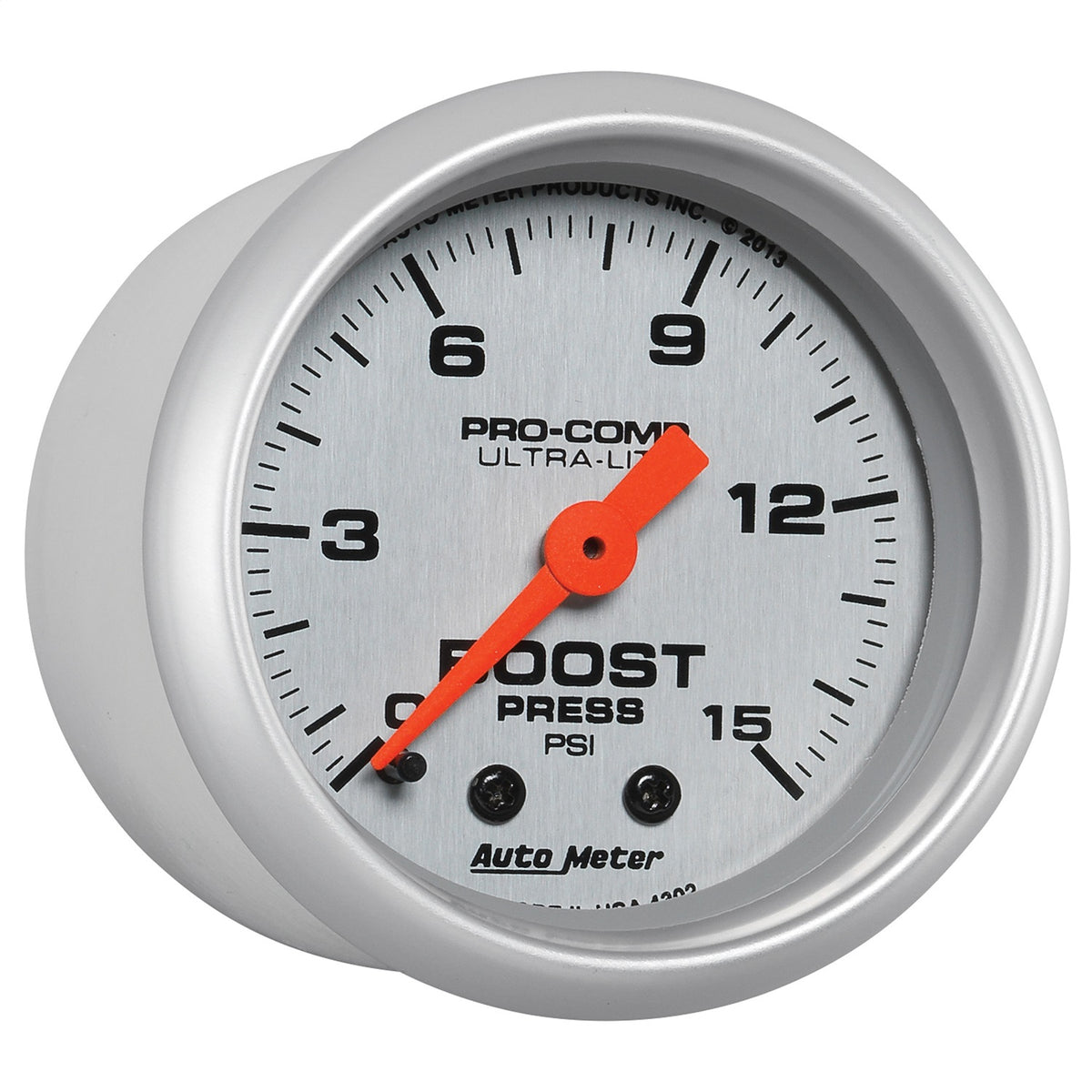 Auto Meter 2-1/16" Ultra-Lite Boost Gauge - 0-15 PSI