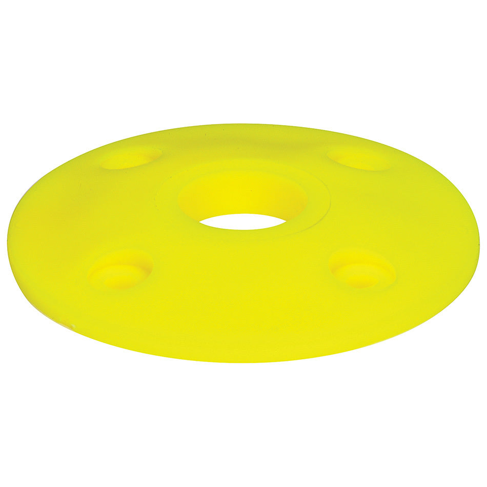 Allstar Performance Scuff Plate - 2" OD - 1/2" ID - Plastic - Neon Yellow (Set of 4)