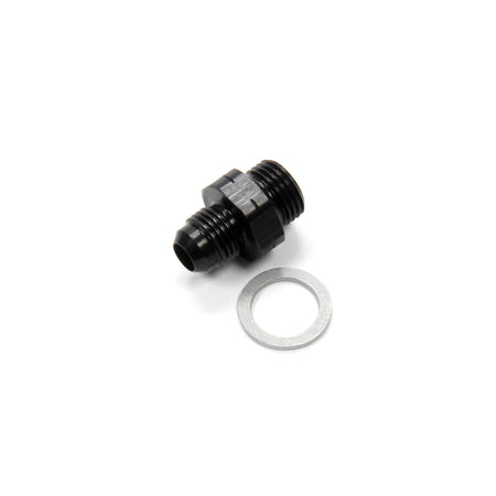 XRP Adapter Fitting Straight 6 AN Male to 16 mm x 1.5 Male Aluminum - Black Anodize