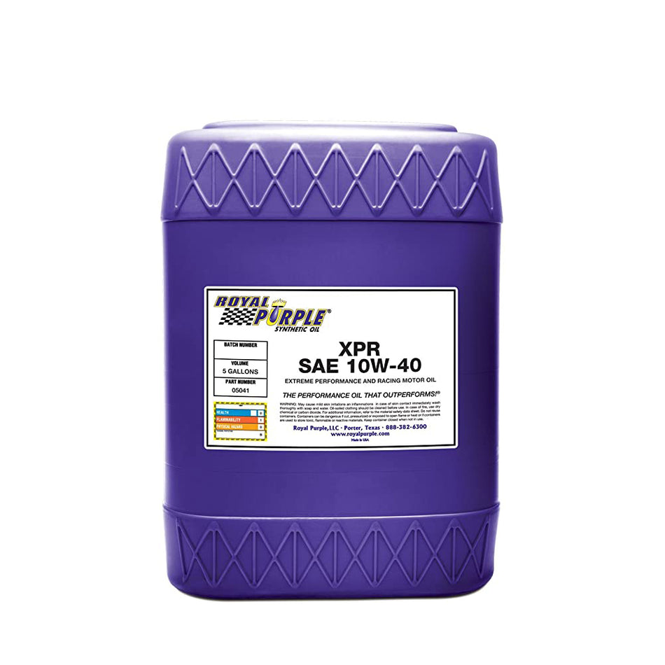 Royal Purple® XPR 10W40 Racing Oil - 5 Gallon Pail