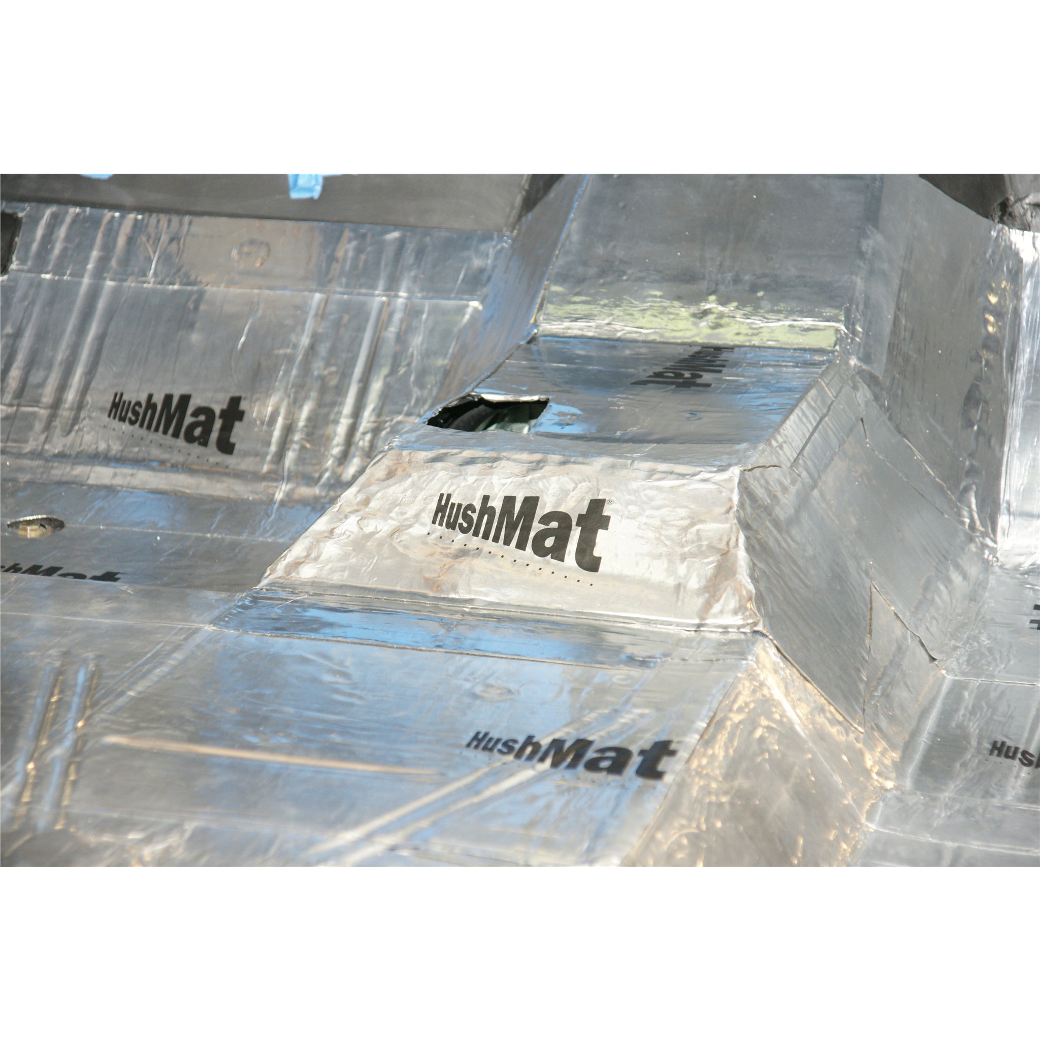 Hushmat Ultra Floor/Dash Kit Heat and Sound Barrier 12 x 23" Sheet 1/8" Thick Rubber - Silver