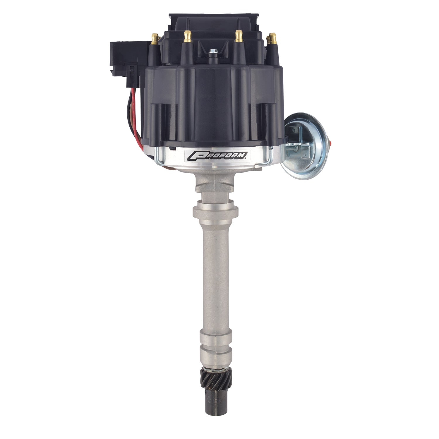 Proform Race Distributor - Magnetic Pickup - Vacuum Advance - HEI Style Terminal - Coil Included - Black - Chevy V8 66941BKU
