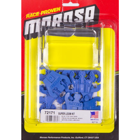 Moroso Super Spark Plug Wire Loom Kit - Blue - 7-8mm