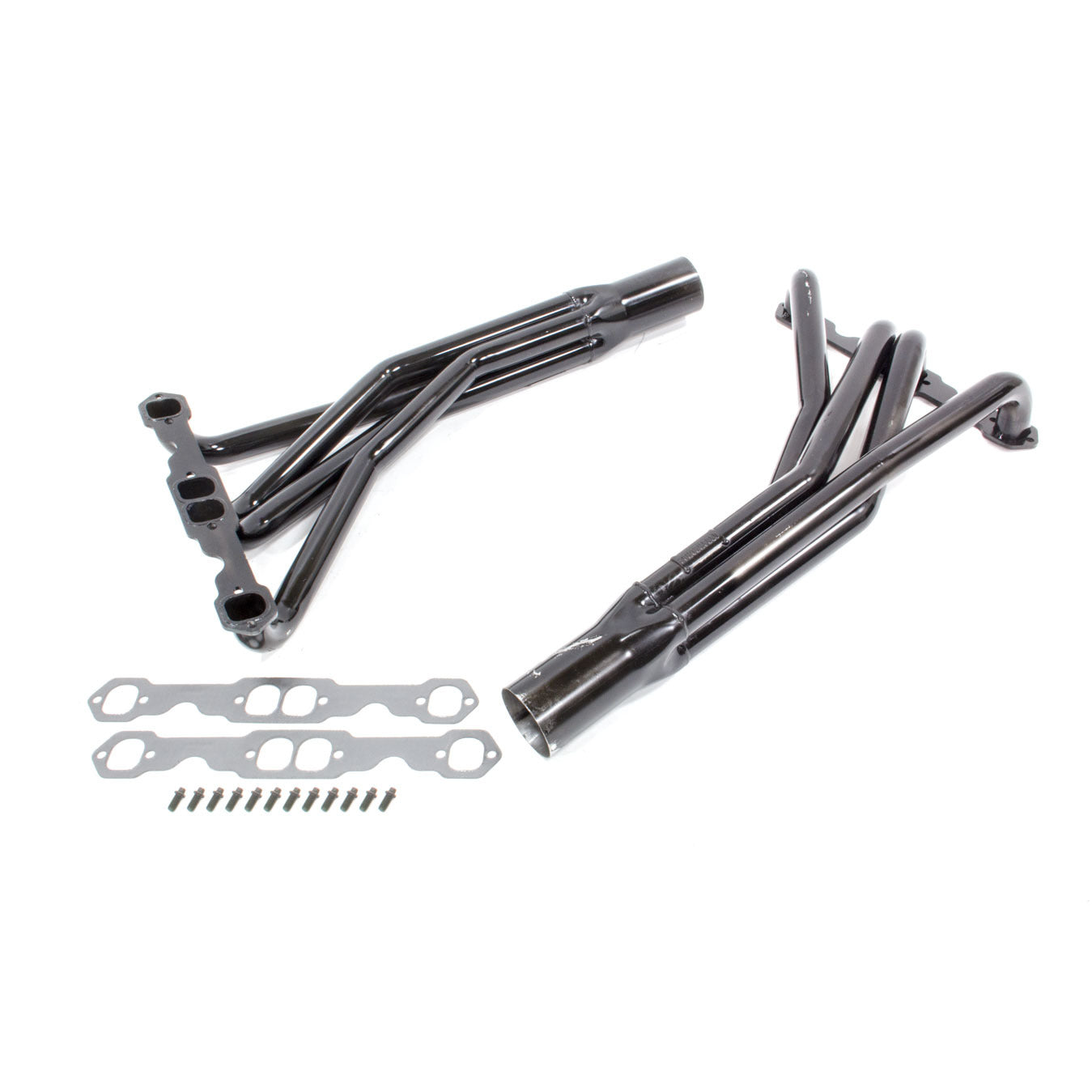 Schoenfeld Headers Truck/Tractor Pull Headers 1-3/4" Primary 3-1/2" Collector Steel - Black Paint