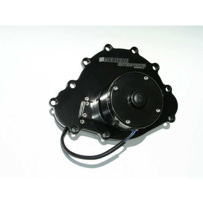 Meziere Pontiac Billet Electric Water Pump Black