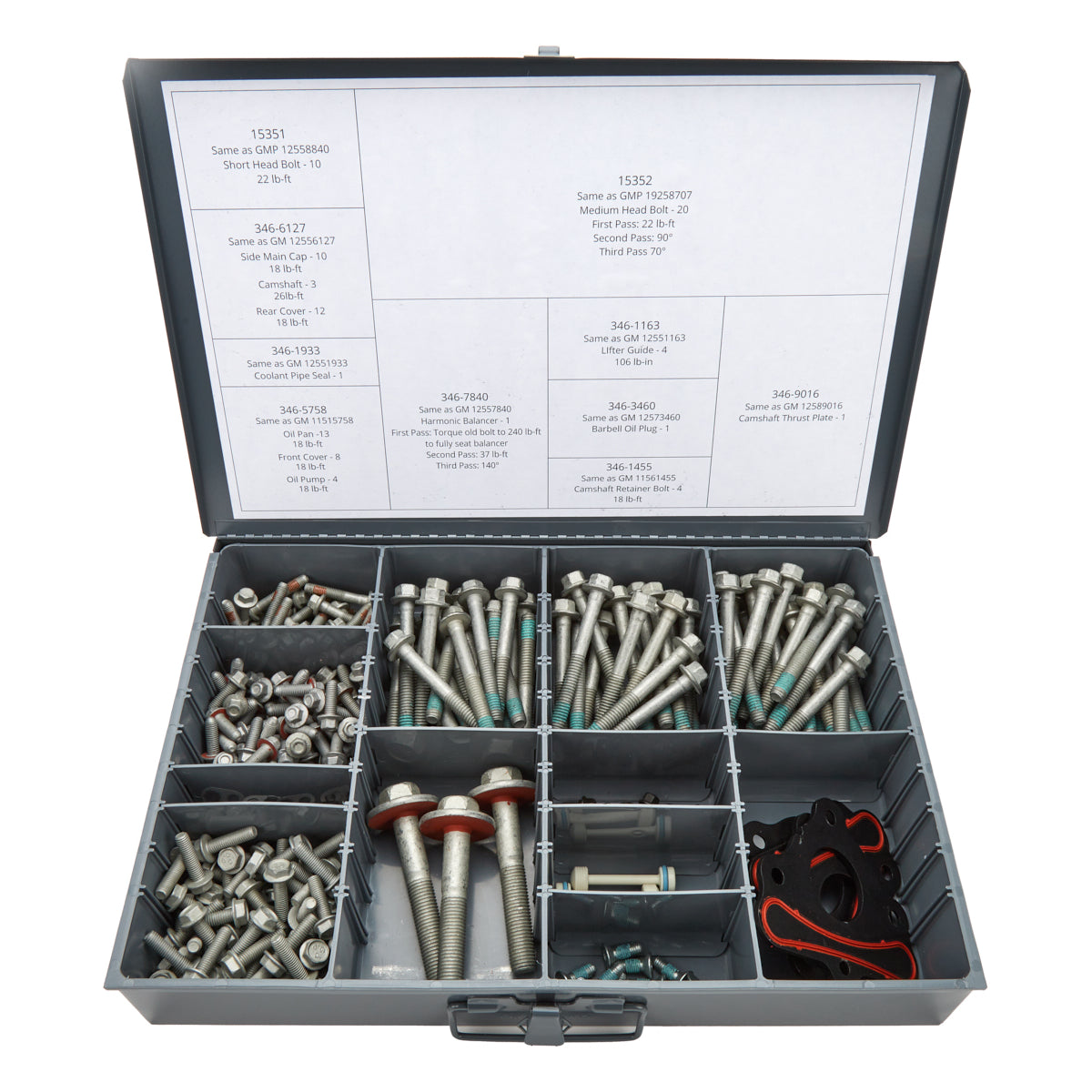 Straub Technologies Engine and Accessory Fastener Kit - 3 Engine Set - GM LS-Series 346-9003