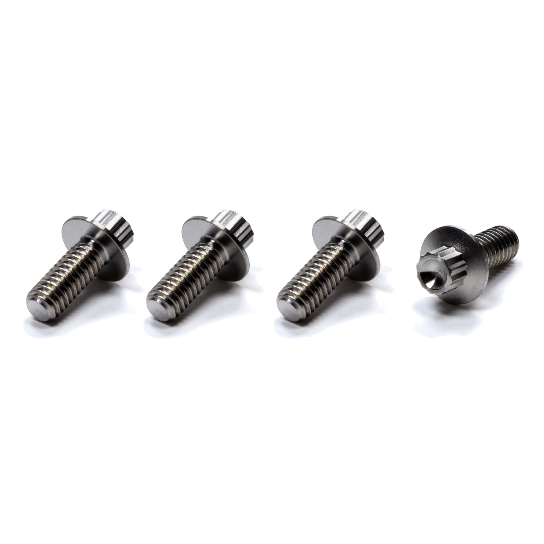 King Fuel Tank Bolts Titanium 4-Pieces 12 Point Heads