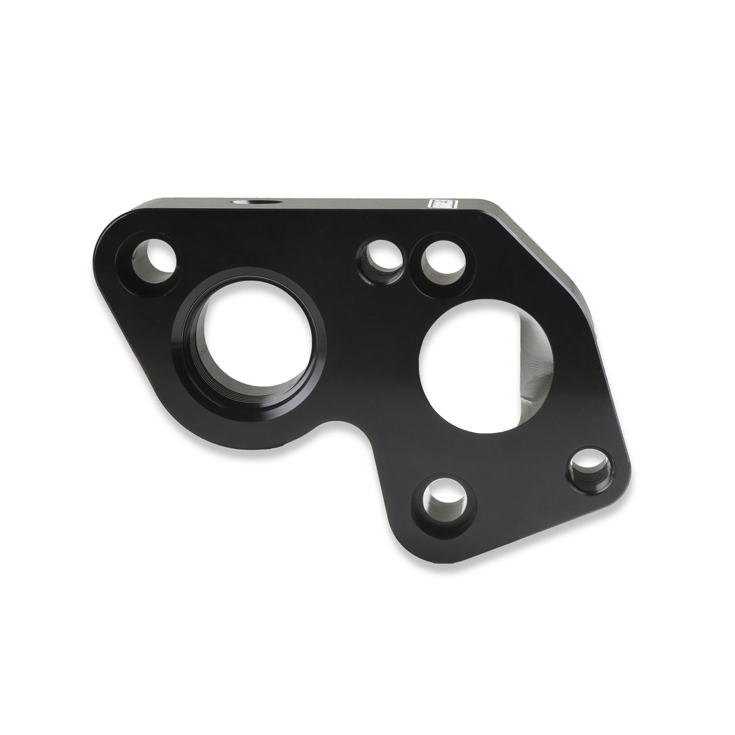 Earl's Water Pump Spacer - 1/8" NPT Port - Gaskets/Hardware Included - Aluminum - Black - Big Block Chevy - GM LS-Series