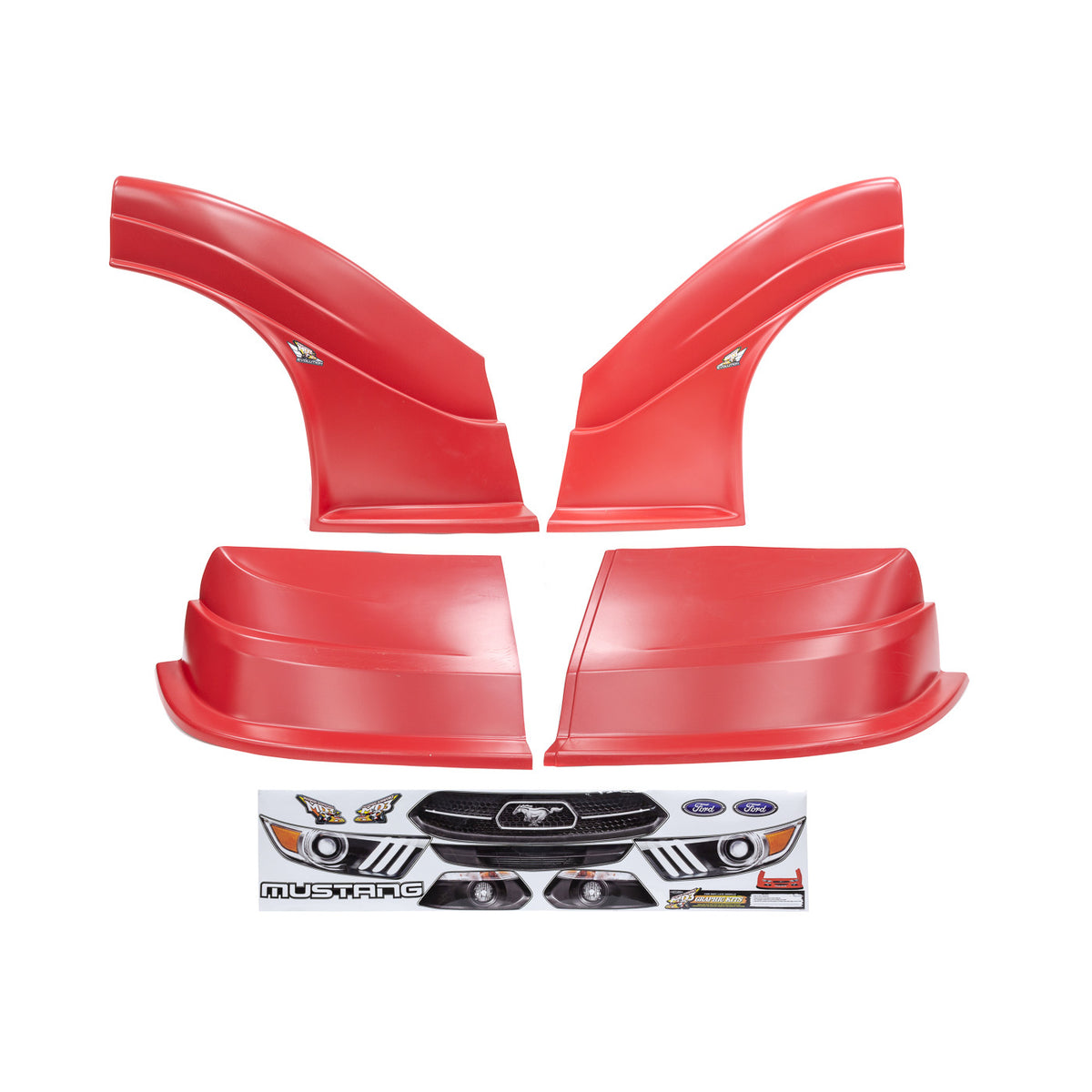 Fivestar MD3 Evolution Nose and Fender Combo Kit - Mustang - Red