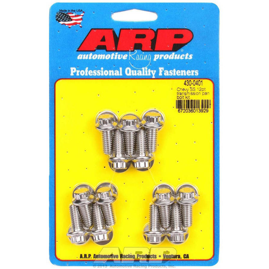 ARP Stainless Steel Trany Pan Bolt Kit - 12 Point