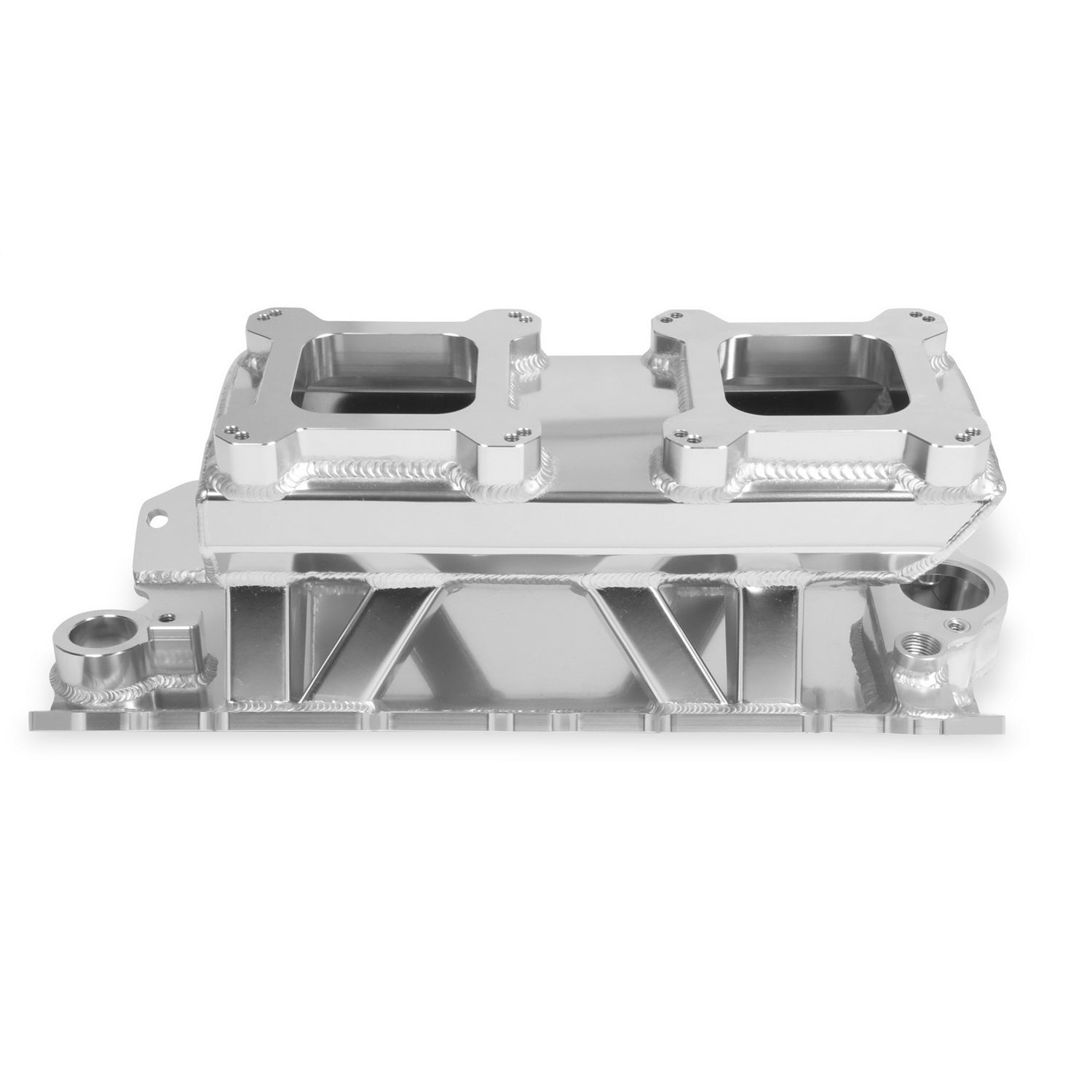 Holley Sniper Sniper Sheet Metal Fabricated Dual Quad Single Plane Intake Manifold - Small Block Chevy
