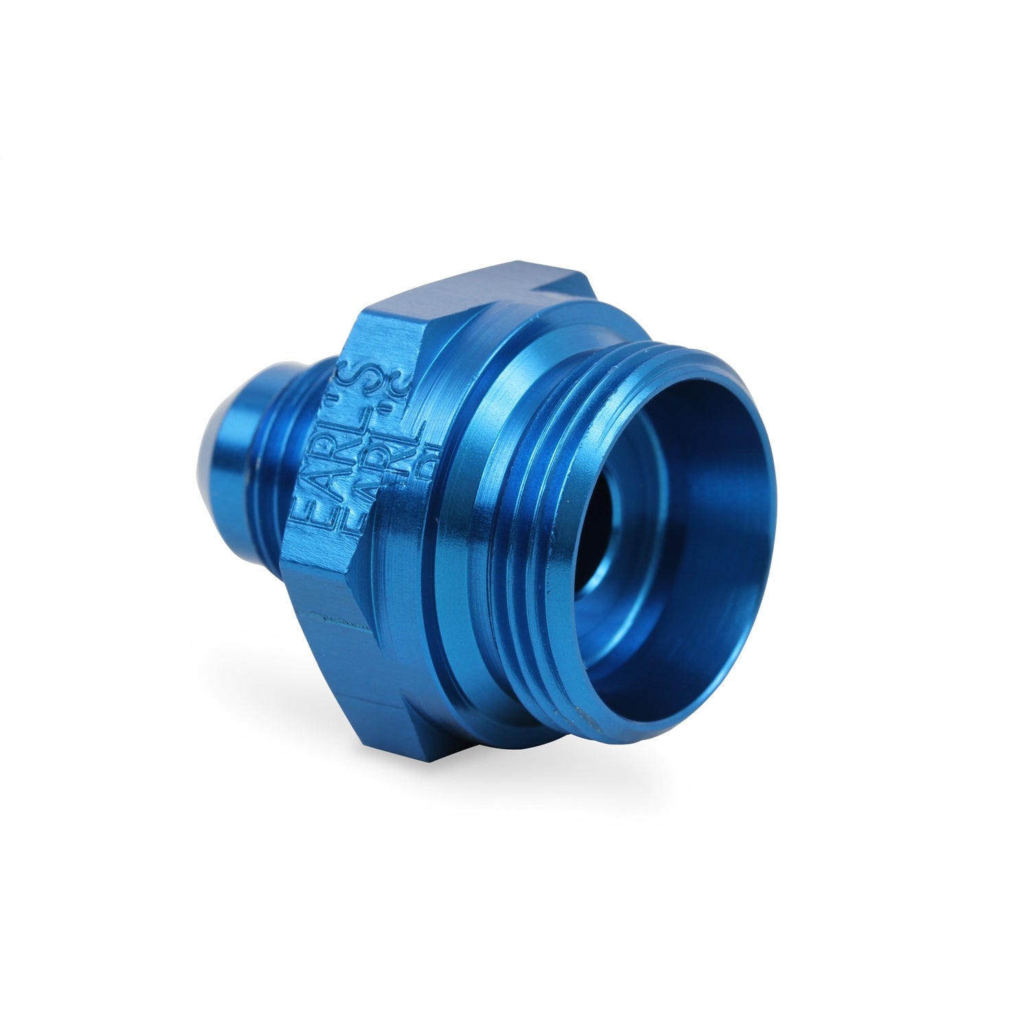 Earl's Aluminum Dual Feed Holley (Short) Carburetor Adapter -06 AN to 7/8-20 Carb. Thread