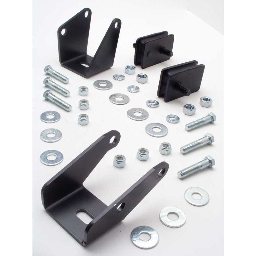 Trans-Dapt Motor Mount Adapter - Bolt-On - Black Paint - Mopar B / RB-Series - Mopar A-Body 1967-72 4697