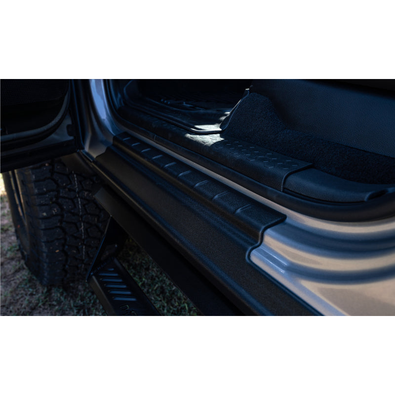 Bushwacker Trail Armor Rocker Panel and Sill Plate Guard - Black - Ford Fullsize Truck 1999-2016 (Pair)