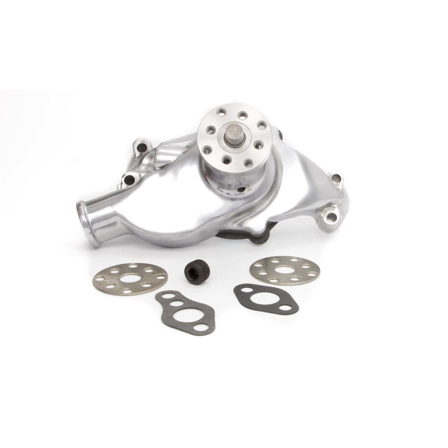 Racing Power Mechanical Water Pump 5/8" Shaft Short Design Aluminum - Polished