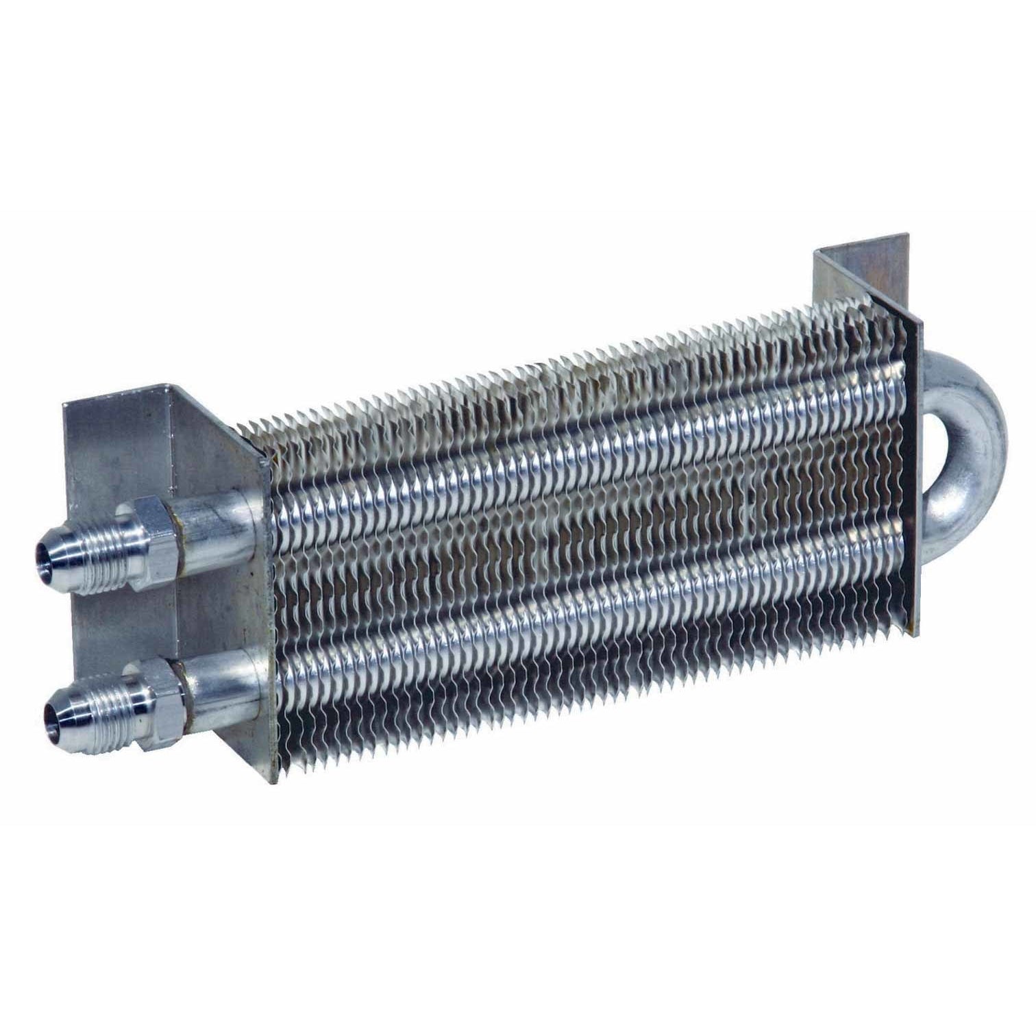 Perma-Cool Heavy Duty Fluid Cooler 7-1/2 x 2-1/2 x 1-1/2" Tube Type 6 AN Male Inlet/Outlet - Aluminum