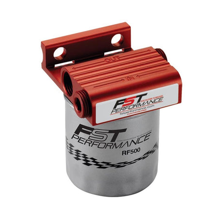 Fst Performance FloMax 300 Fuel Filter Canister 4 Micron Stainless Element - 1/2" NPT Female Inlet/Outlet