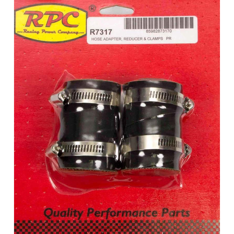 Racing Power 1-3/4" to 1-1/2 or 1-1/4" Radiator Hose Adapter Rubber - Black