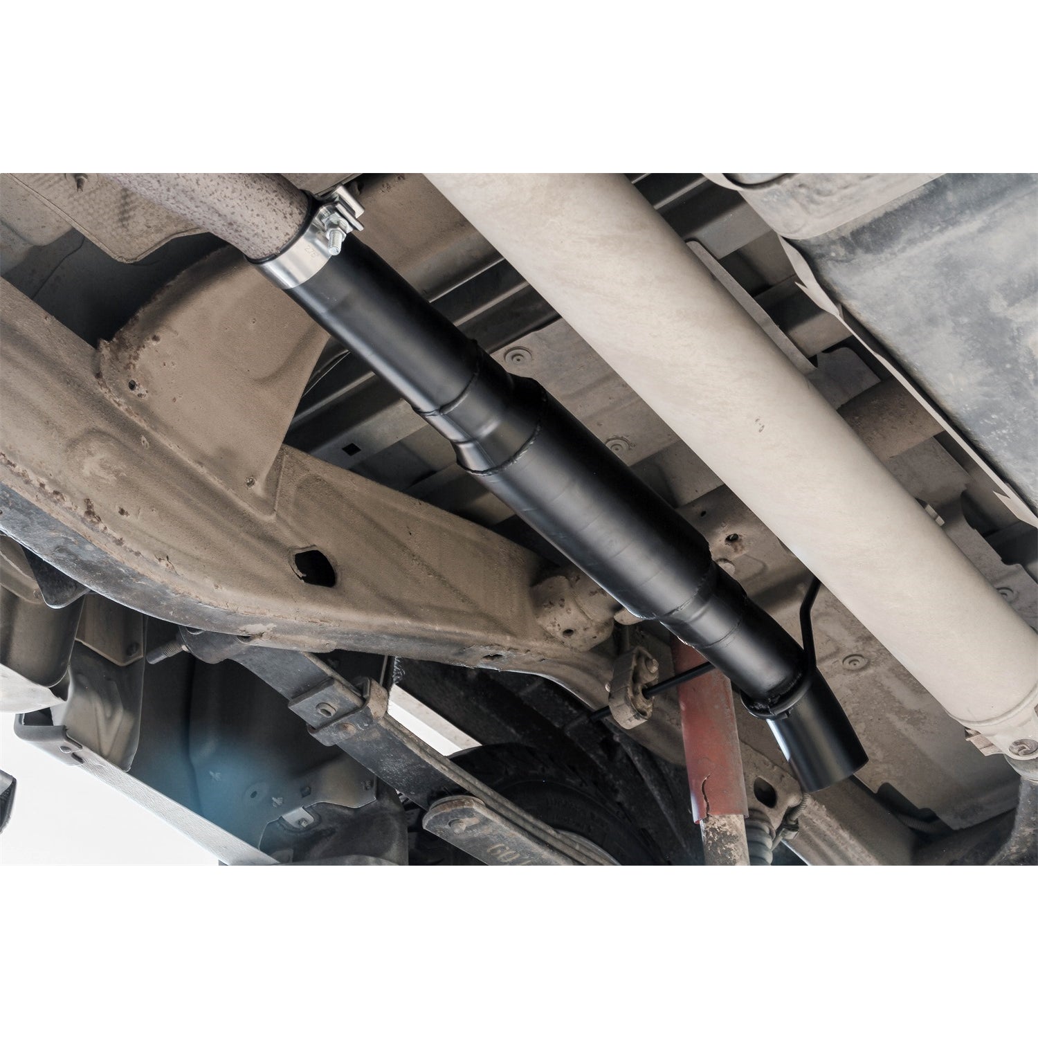 Flowmaster Outlaw Extreme Exhaust System - Cat-Back - 3" Diameter - Single Underbody Exit - Stainless - Black