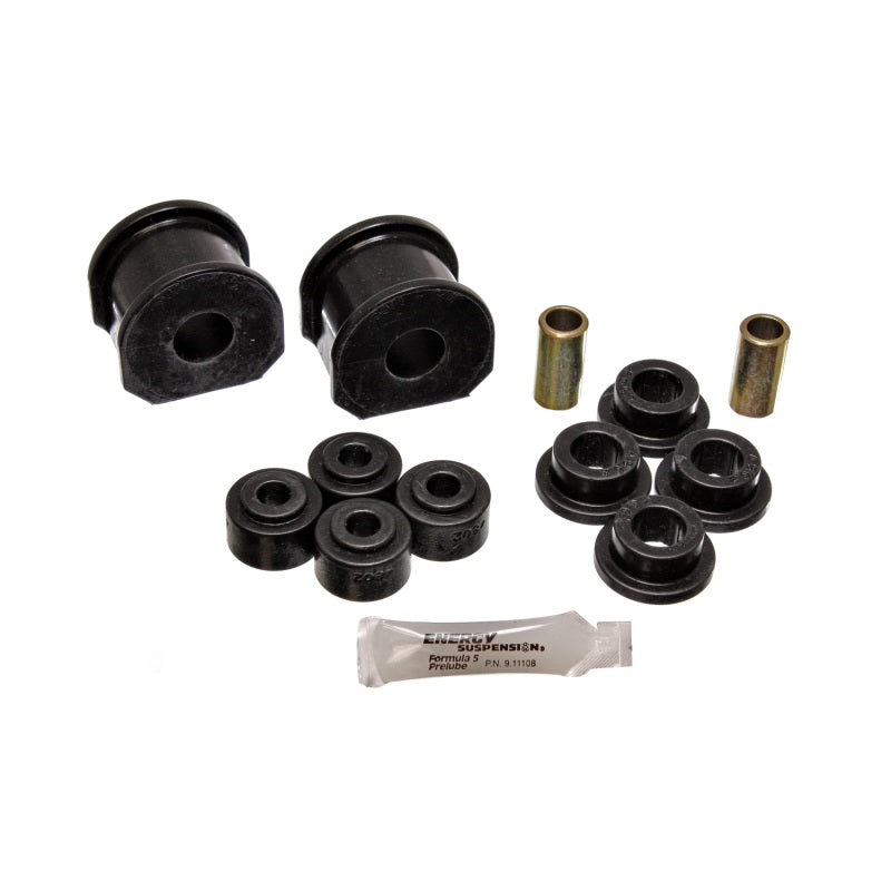 Energy Suspension Hyper-Flex Rear Sway Bar Bushing - 0.875 in Bar - 2 in Tall - Black / Cadmium - Ford SUV / Truck