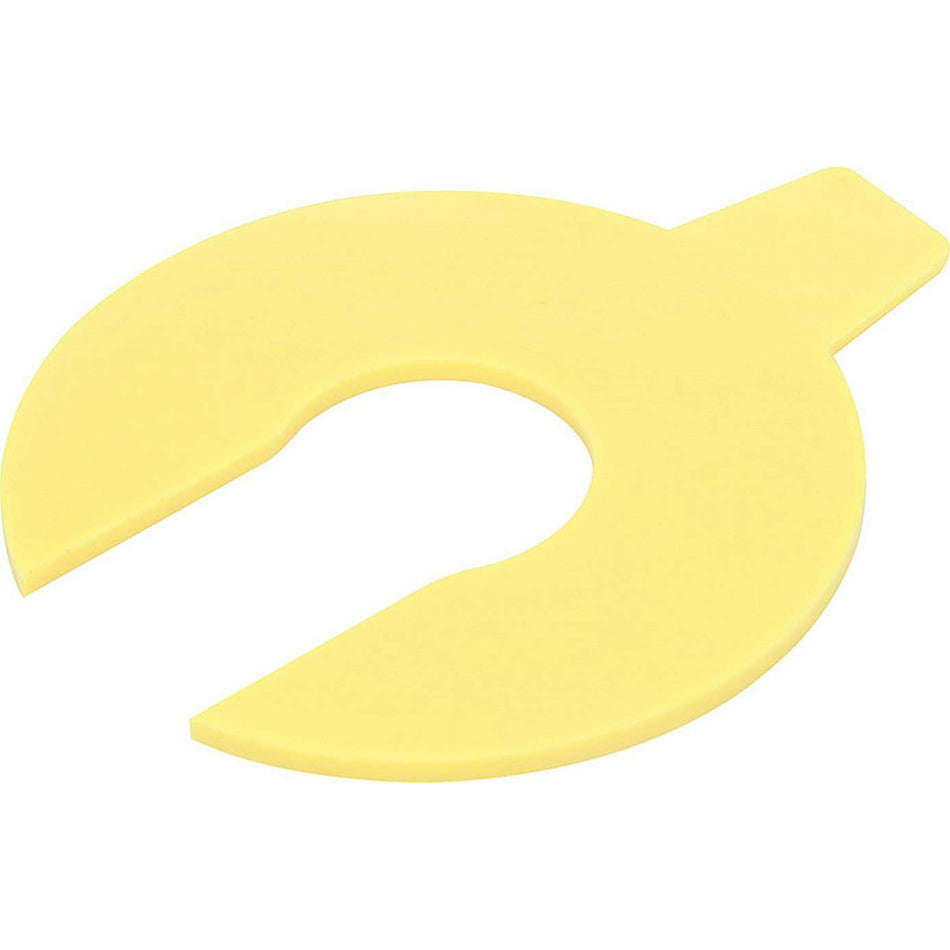 Allstar Performance Shock Shim - U-Shaped - 1/16 in Thick - Yellow - 14 mm Shocks - Set of 10