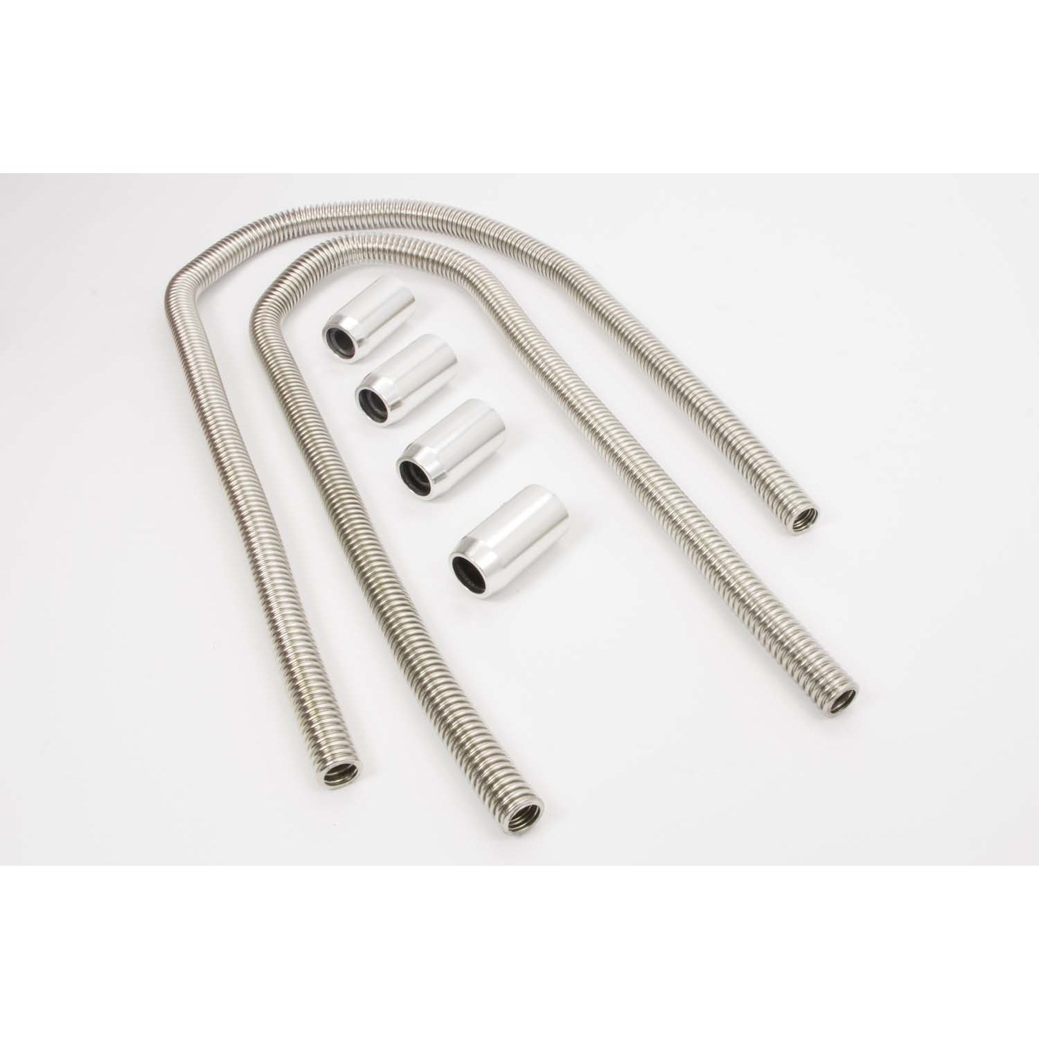 Racing Power 3/4 OD Hose Heater Hose Kit Polished End Caps/Adapters/Clamps/Reducers Stainless Polished - Kit