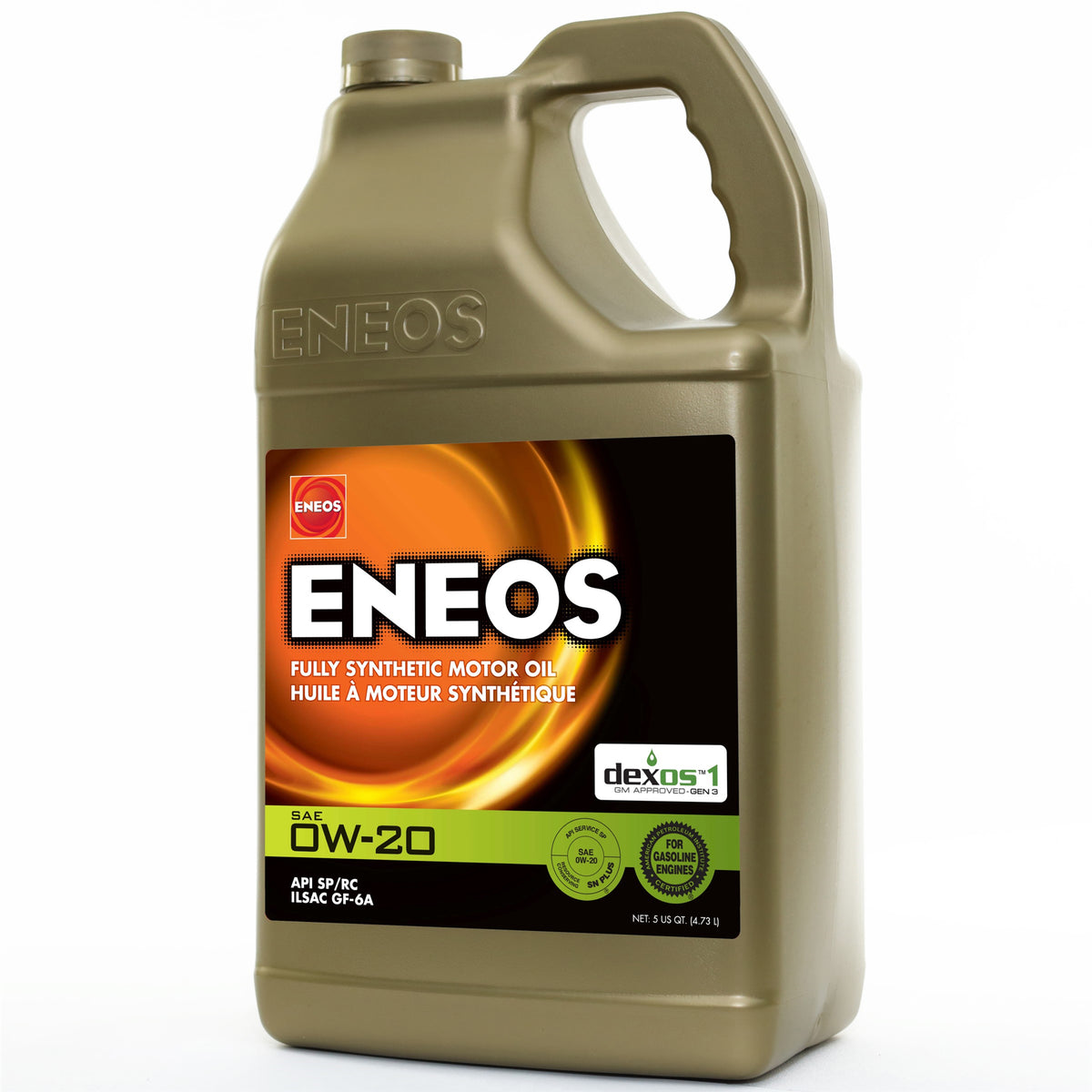 Eneos Full Synthetic Oil Dexos 1 0w20 5 Quart