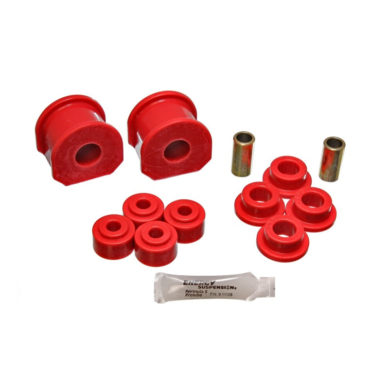 Energy Suspension Hyper-Flex Rear Sway Bar Bushing - 7/8 in Bar - 2 in Tall - Red/Cadmium - Ford Fullsize Truck/Van 1960-1999