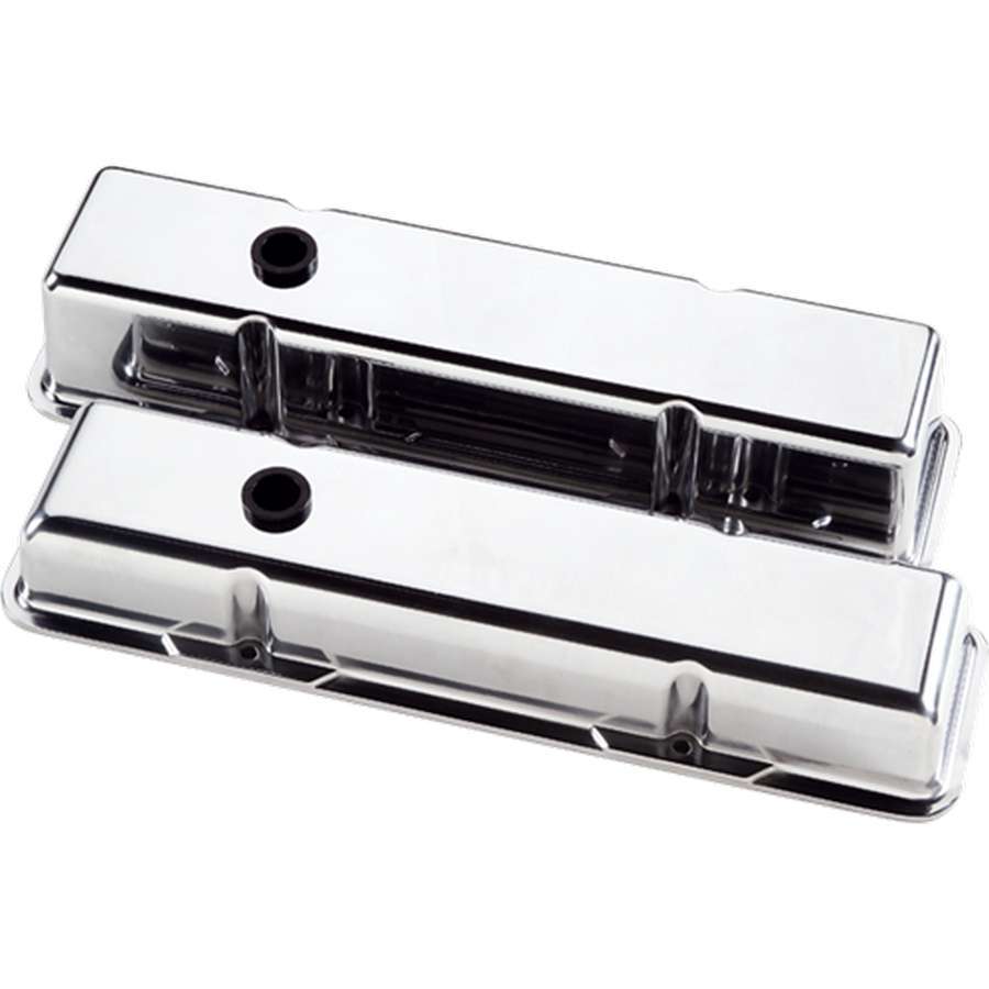 Billet Specialties SB Chevy Plain Valve Covers - SB Chevy - (Set of 2)