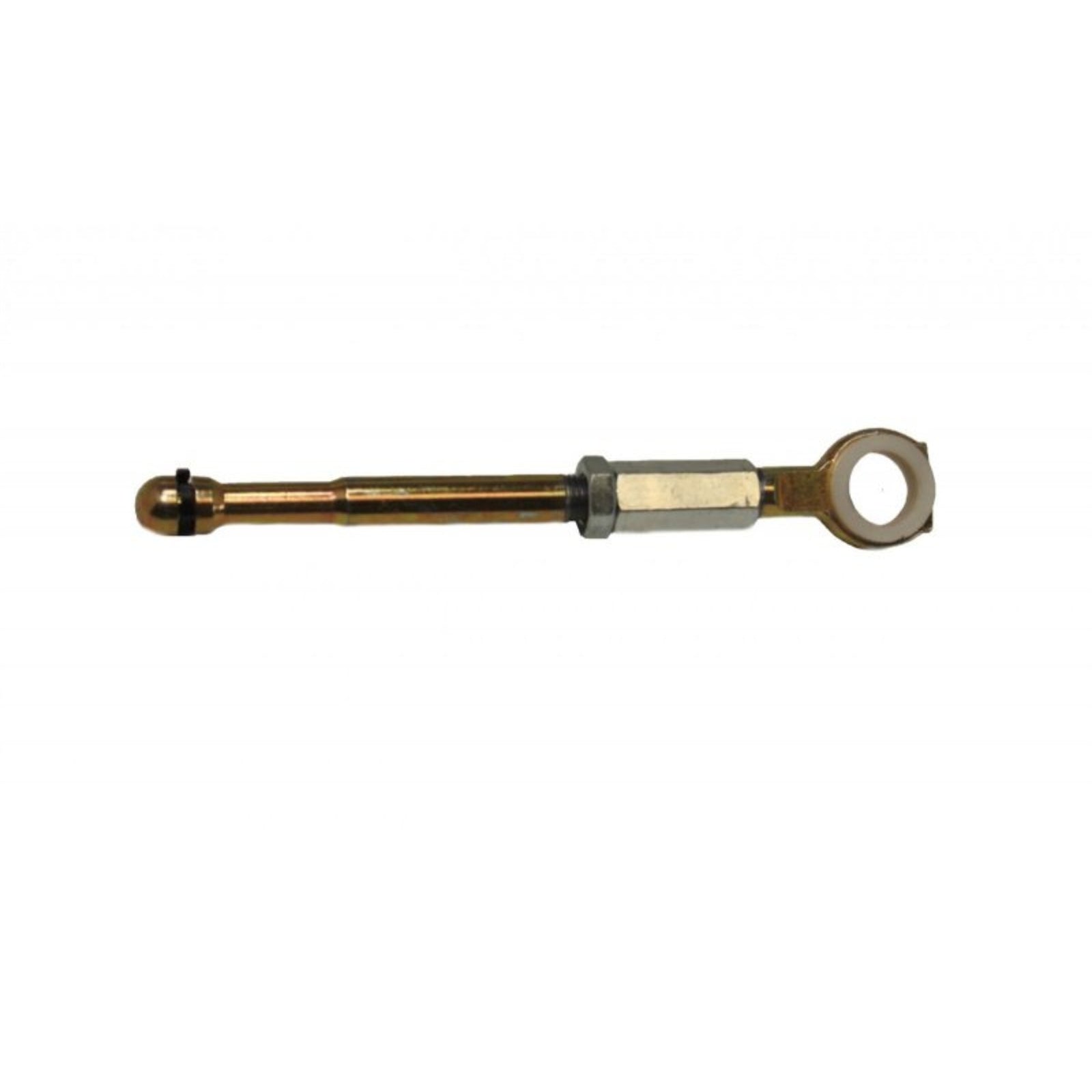 Leed Brake Pedal Rod - 3/8-24" Thread - Clevis/Hardware/Pushrod Included - Steel - Zinc Oxide
