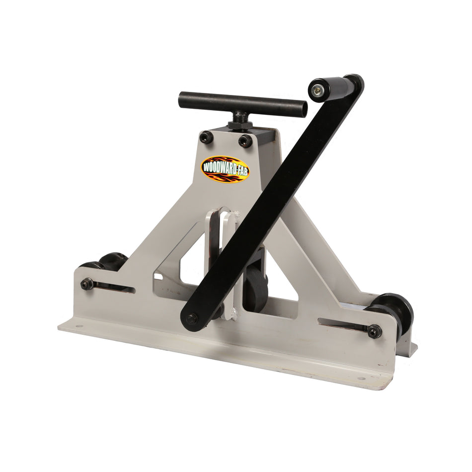 Woodward Fab Bolt-On Mount Tubing Bender - Hand Crank - 1/4 to 1-3/4 in Wide Solid Stock - 1/4 in to 1-1/2 in Diameter Square Tube - White Paint