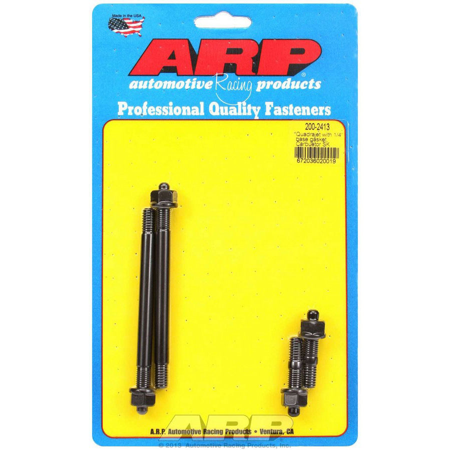 ARP Carburetor Stud 5/16-18 and 5/16-24" Thread 3.200" Long Hex Nuts - Drilled