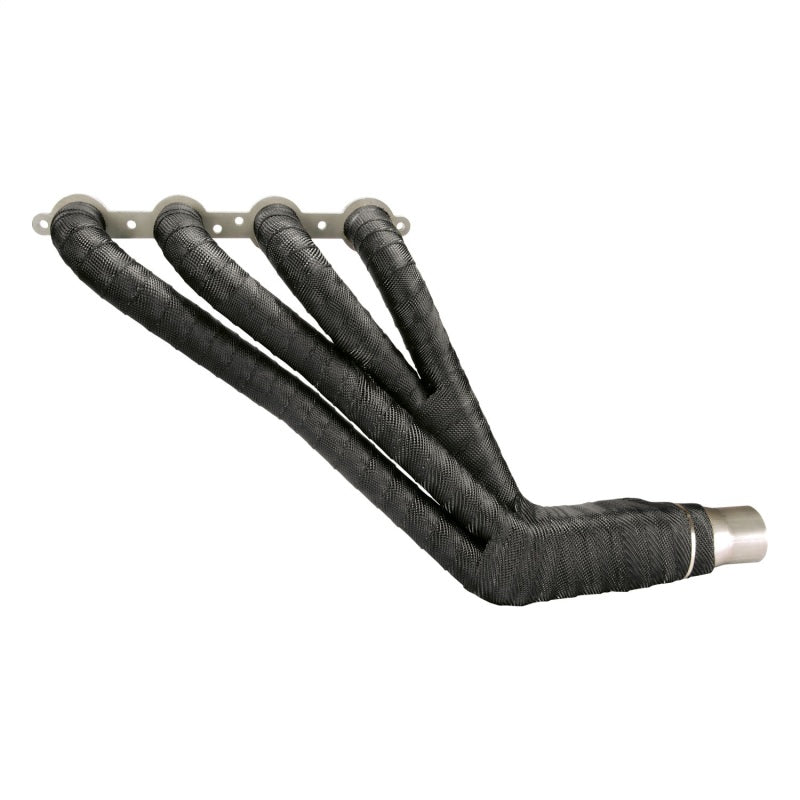DEI Titanium Exhaust Wrap - 2 in Wide - 50 ft Roll - Woven Fiberglass - Carbon Fiber Look