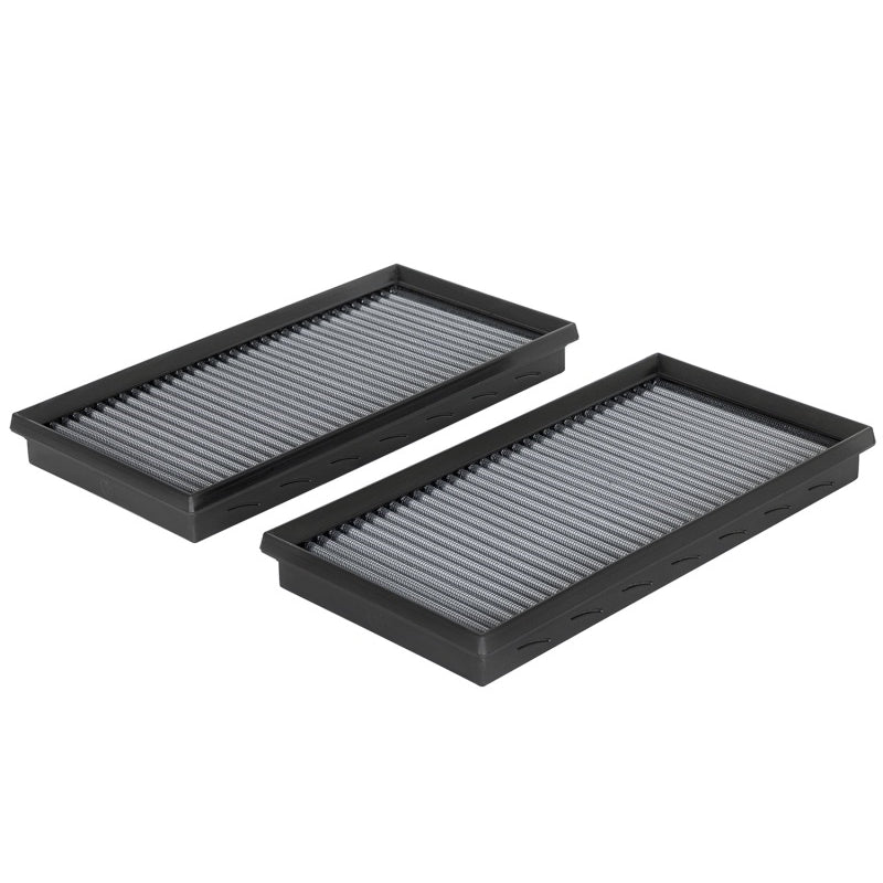 aFe Power Magnum FLOW Pro DRY S Air Filter Element - Panel - Synthetic - White - Mercedes-Benz AMG63 2001-11 - (Pair)