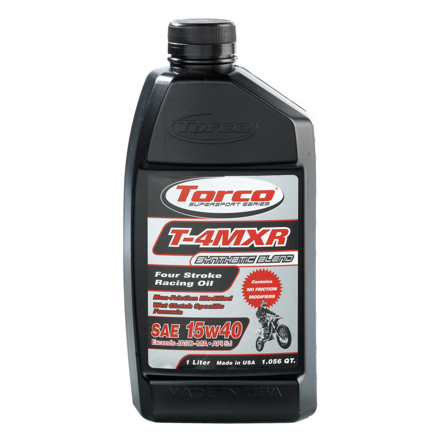 Torco T-4MXR Four Stroke Racing Oil 15w40-12x1-Liter